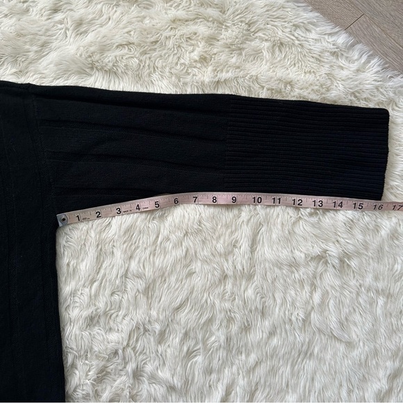 Madewell Sweater Ribbed Cashmere-Wool Blend Pullover Mockneck Black XS NWT New - Picture 11 of 11